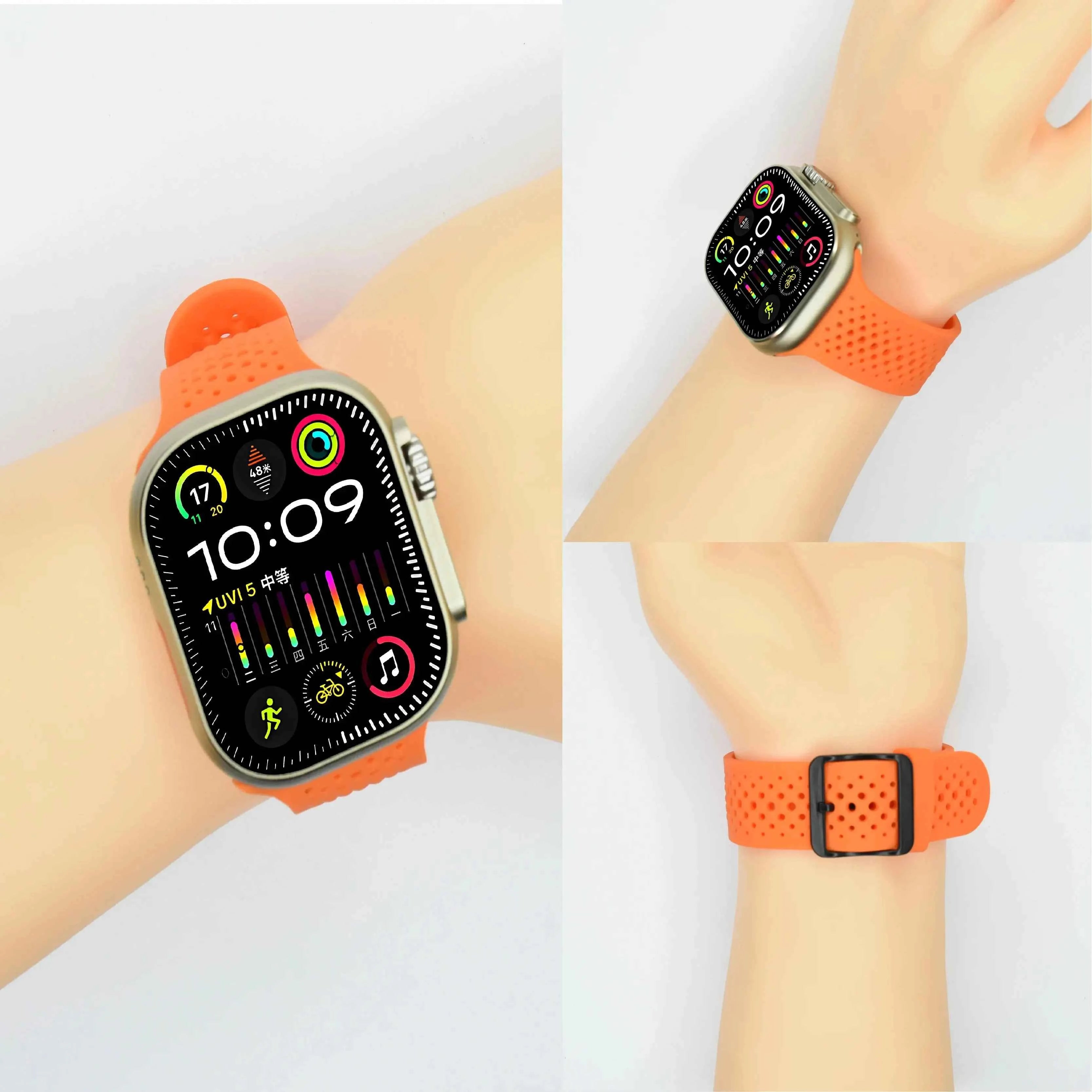 AllFit Breathable Silicone Strap for Apple Watch - Ryglobalstore