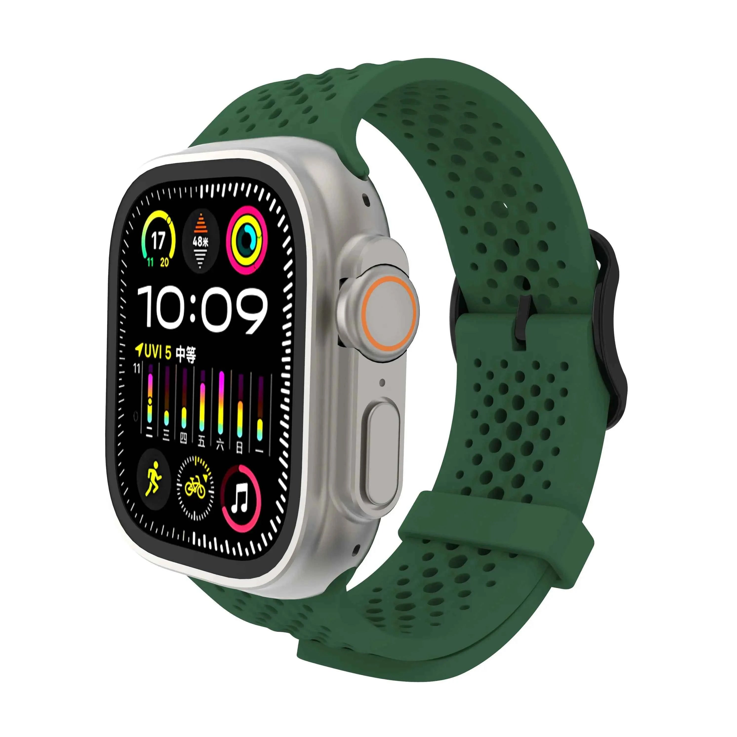 AllFit Breathable Silicone Strap for Apple Watch - Ryglobalstore