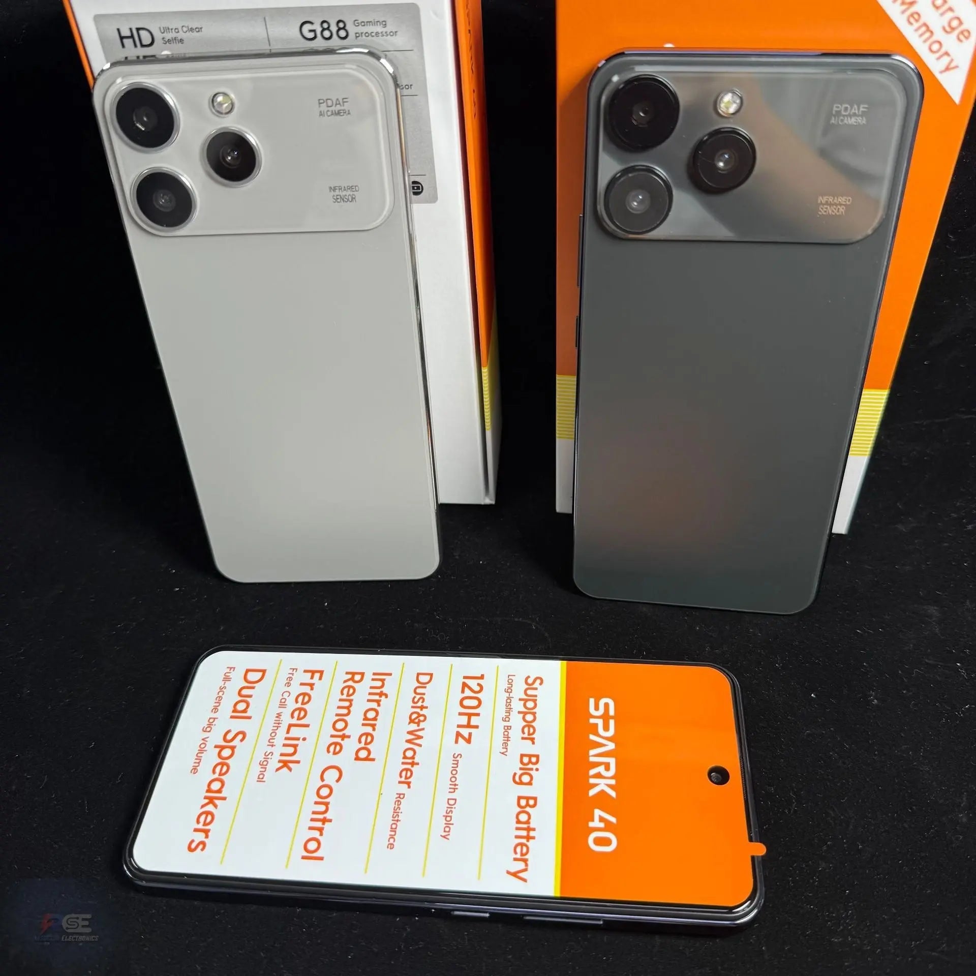 Spark 40 Smartphone – 120Hz Display, Big Battery, Dual Speakers & Infrared Remote Ryglobalstore