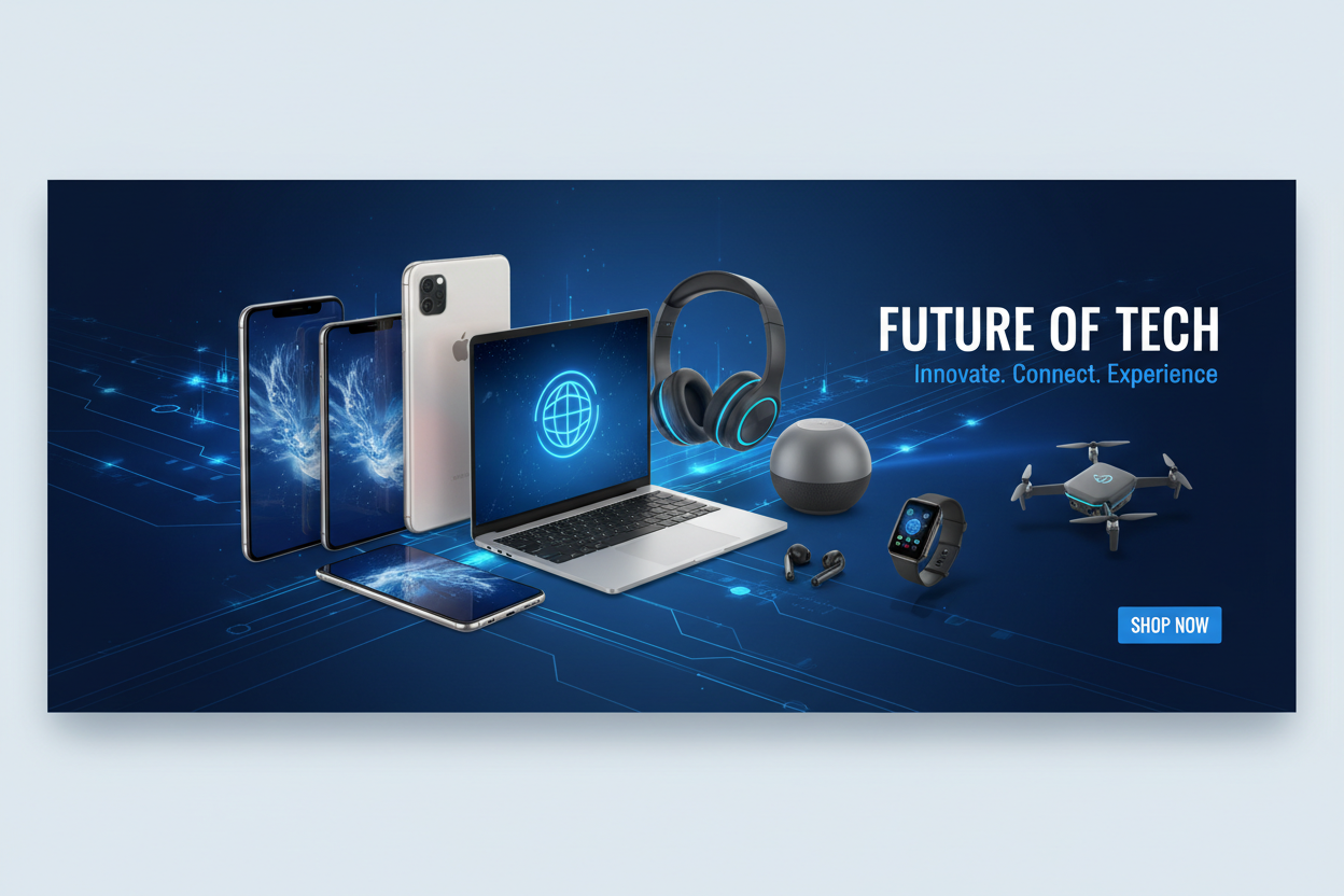 electronics stpre baner