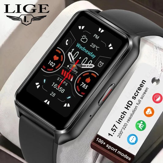 LIGE 2025 Smart Watch For Women Men Wristwatch Bluetooth Phone Music Fitness Sports Bracelet Sleep Monitor Digital Smartwatch - RyglobalEstore