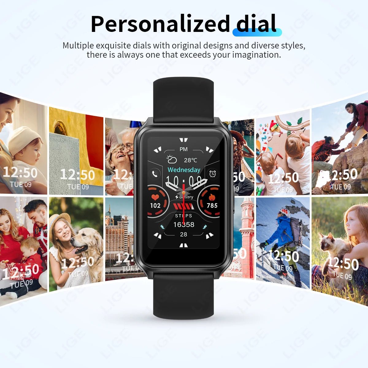 LIGE 2025 Smart Watch For Women Men Wristwatch Bluetooth Phone Music Fitness Sports Bracelet Sleep Monitor Digital Smartwatch - RyglobalEstore