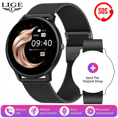 LIGE New 1.39" Watch Smart Watch 2025 New Women Men Bluetooth Call BT Music Wireless Charging Smartwatch Heart Rate Blood Oxygen - RyglobalEstore