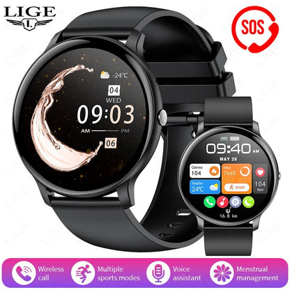 LIGE New 1.39" Watch Smart Watch 2025 New Women Men Bluetooth Call BT Music Wireless Charging Smartwatch Heart Rate Blood Oxygen - RyglobalEstore