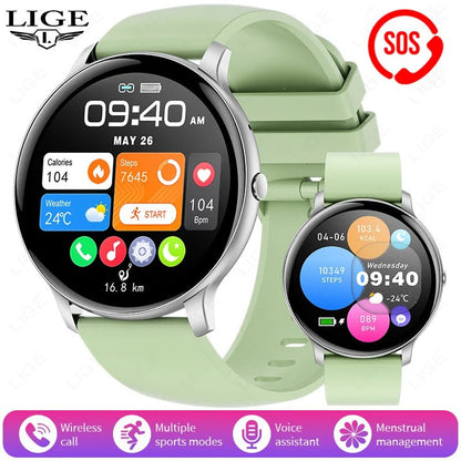 LIGE New 1.39" Watch Smart Watch 2025 New Women Men Bluetooth Call BT Music Wireless Charging Smartwatch Heart Rate Blood Oxygen - RyglobalEstore