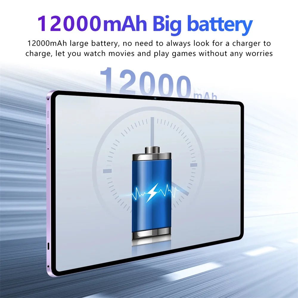 New M70 Plus Tablets 11.6inch Original Android 15 Tab 5G Dual Sim 12000mAh Tablet PC For Children's Kids With Keyboard Laptop - RyglobalEstore