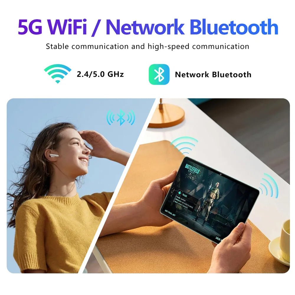 New M70 Plus Tablets 11.6inch Original Android 15 Tab 5G Dual Sim 12000mAh Tablet PC For Children's Kids With Keyboard Laptop - RyglobalEstore