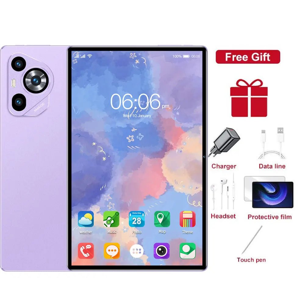 New M70 Plus Tablets 11.6inch Original Android 15 Tab 5G Dual Sim 12000mAh Tablet PC For Children's Kids With Keyboard Laptop - RyglobalEstore