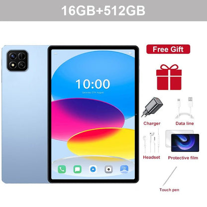 Tab 10.1" Android 15 22GB+2TB 5G Dual SIM Tablet Global Version WIFI Kids Gift Tablet PC - RyglobalEstore