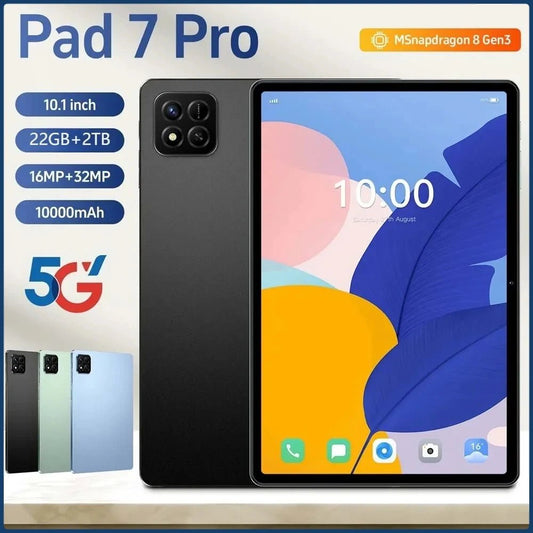 Tab 10.1" Android 15 22GB+2TB 5G Dual SIM Tablet Global Version WIFI Kids Gift Tablet PC - RyglobalEstore